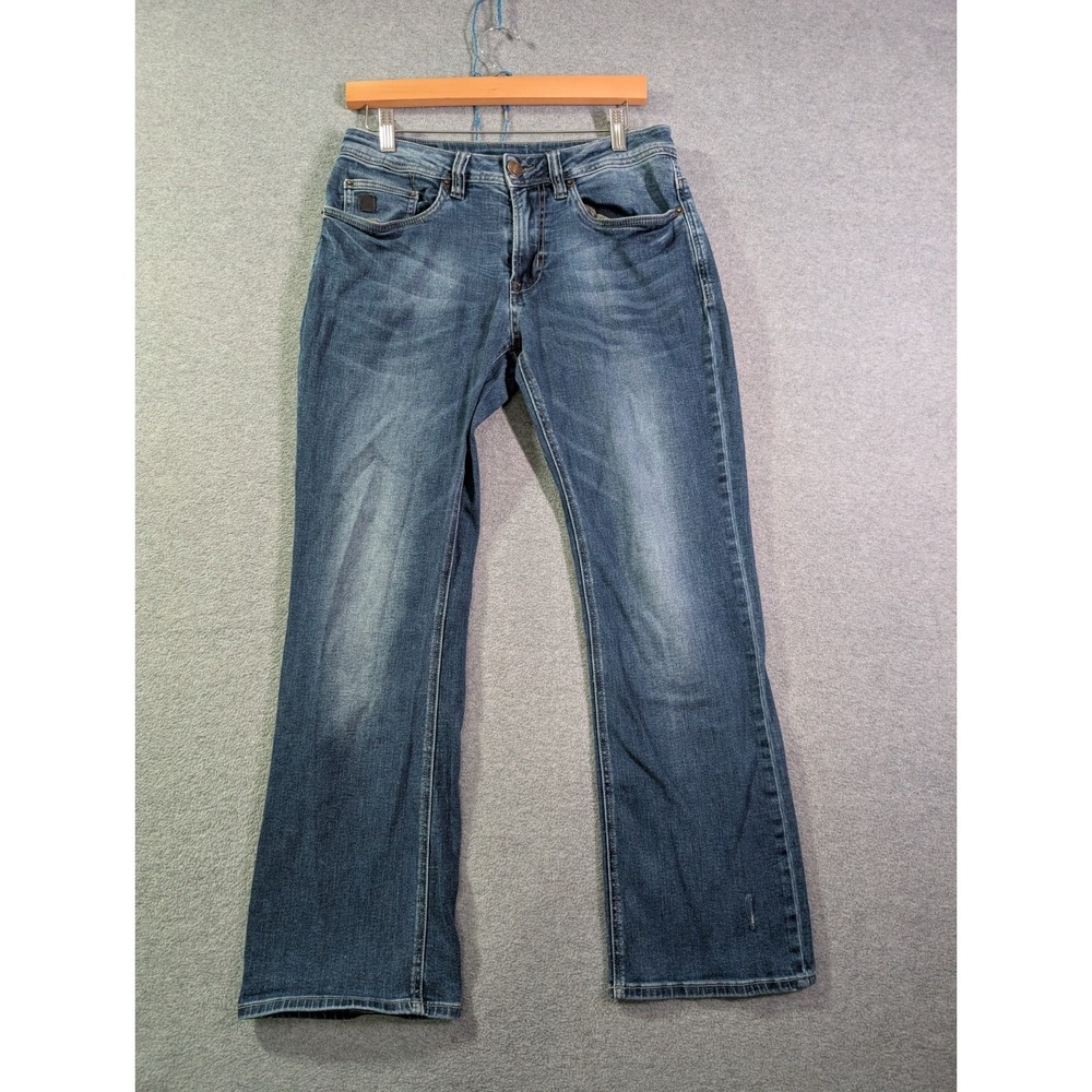 David Bitton Buffalo Women's Bootcut Stretch Distressed Jeans Est 30x28 Ranch